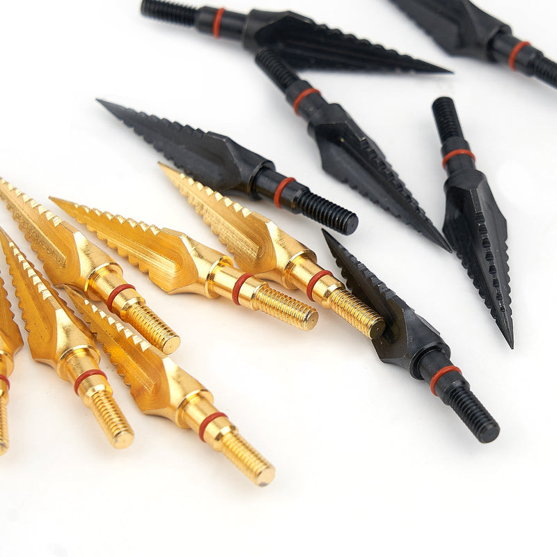 6Pcs Archery Arrowhead 125 Grains Sawtooth Arrowhead Carbon Steel Arrow head Arrow Accessories