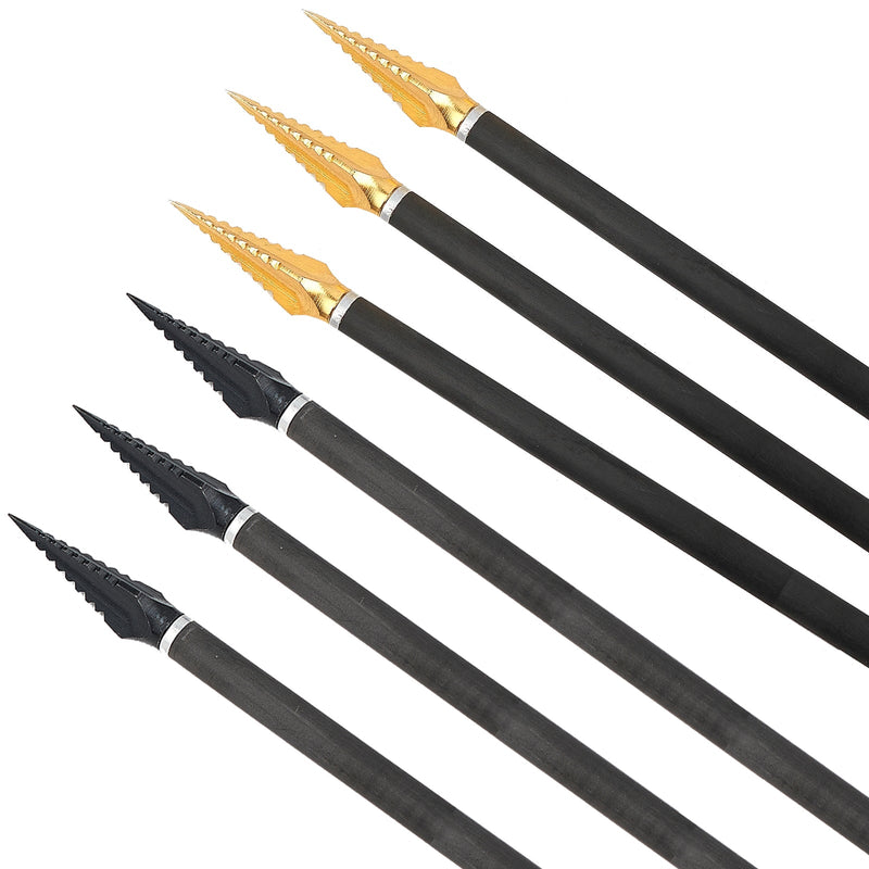 6Pcs Archery Arrowhead 125 Grains Sawtooth Arrowhead Carbon Steel Arrow head Arrow Accessories