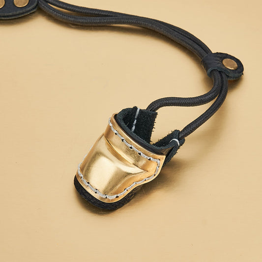 Bowstar Archery Thumb Ring with Wrist Strap Finger Tip Protector