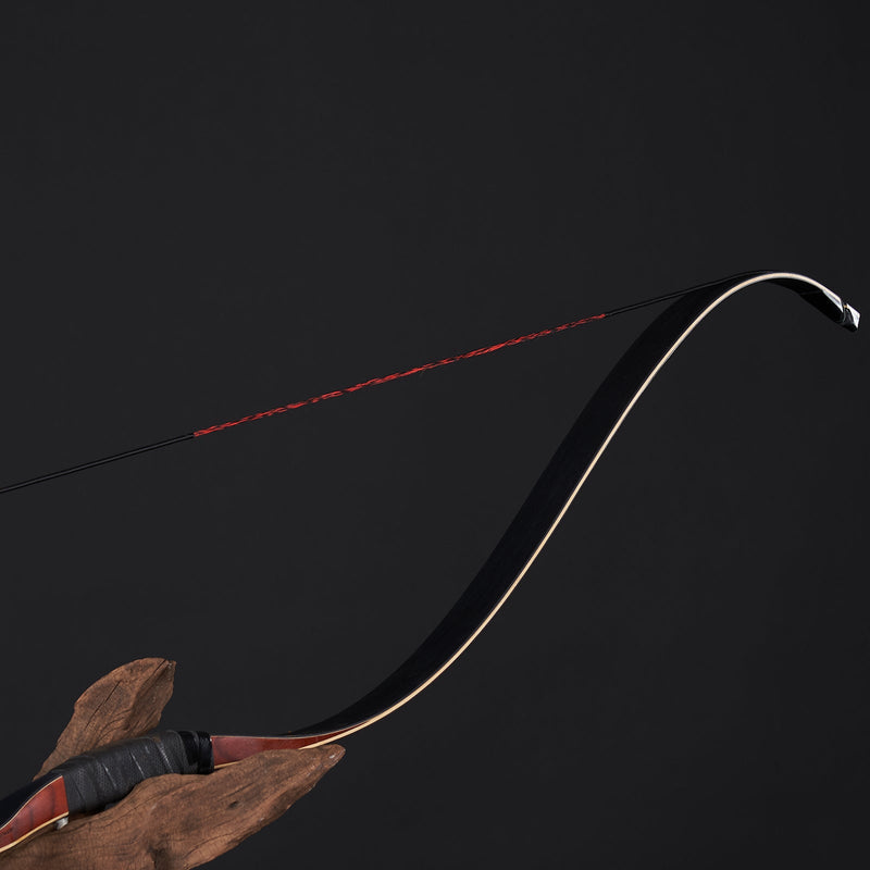 55" Laminated Traditional Recurve Bow 20-50lbs Handmade Archery Bow for Hunting