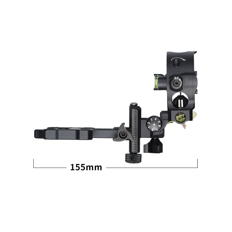 Archery 5-Pin Fiber Optics Bow Sight Compound Bow Sight Short Rod