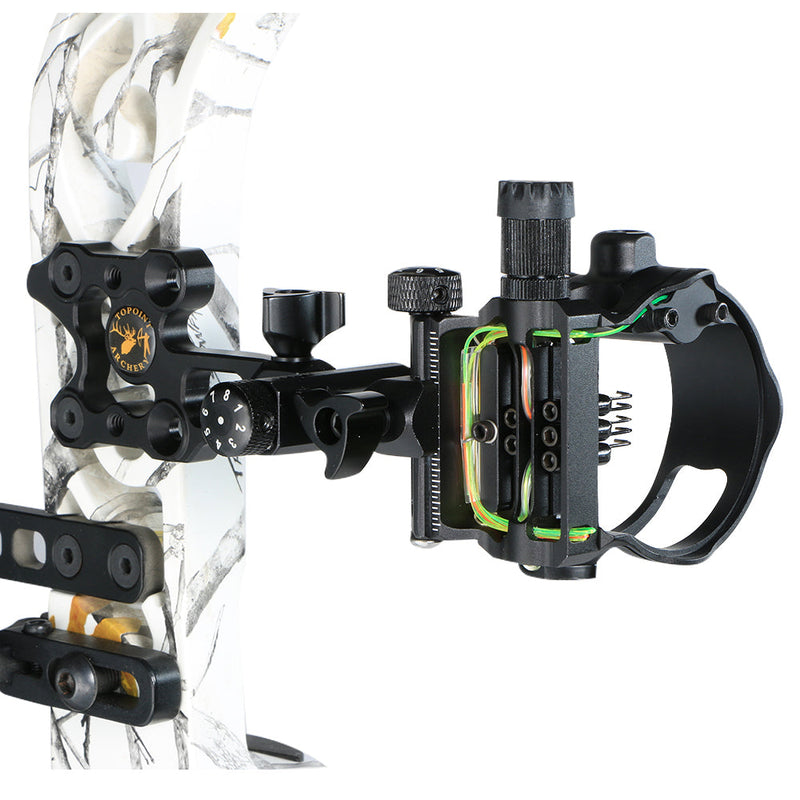 Archery 5Pin Fiber Optics Bow Sight Compound Bow Sight Short Rod