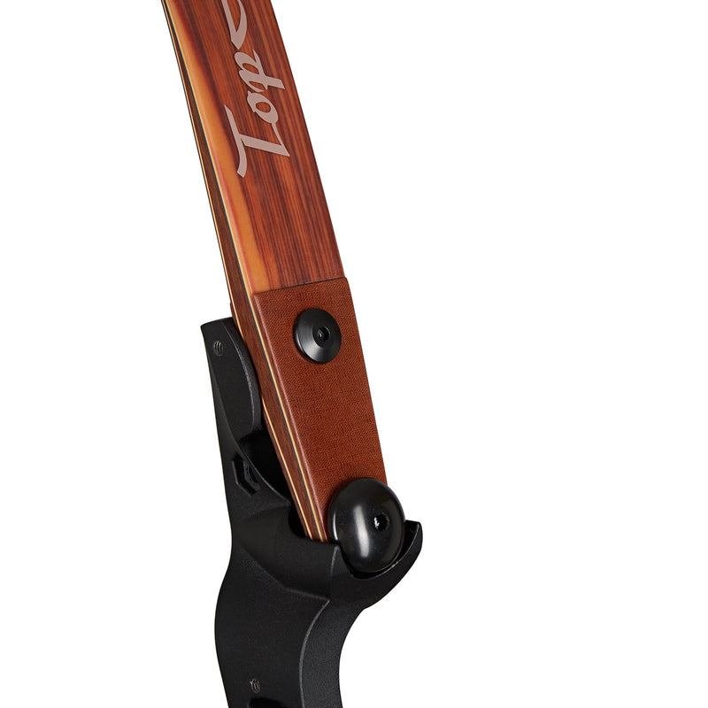 62" Archery ILF Recurve Hunting Bow RH with Carbon Sheet Wood Bamboo Laminated Limbs 25-60lbs