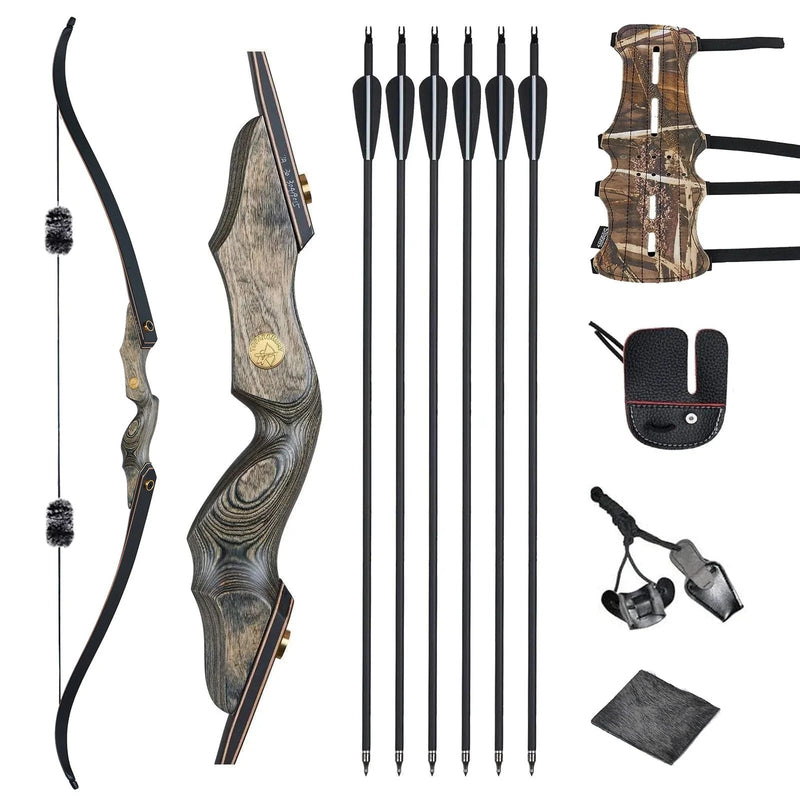 thumbnail image 2 of D&Q 58'' Archery Recurve Bow And Arrow Set For Adults Begnners 2 of 12