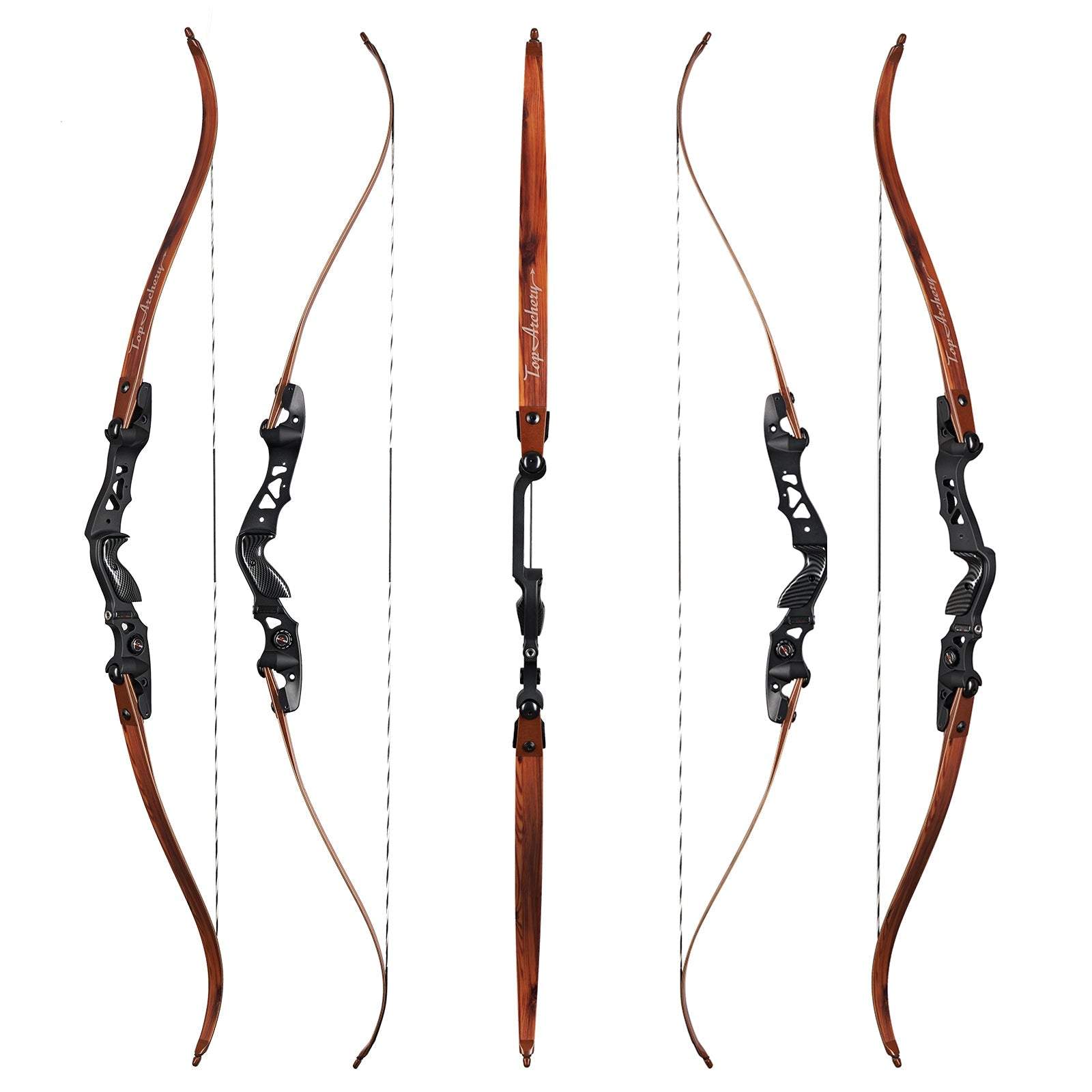 Archery ILF Recurve Bow limbs 25-60lbs Carbon Sheet Wood Bamboo Lamina ...