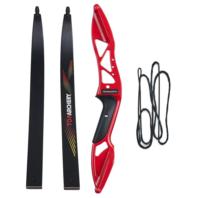 56" Archery Competition Recurve Bow Takedown Right Handed Aluminum Alloy Bow 18-50lbs