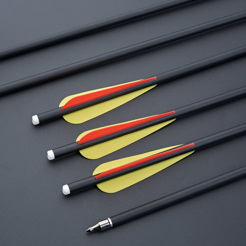 12pcs Crossbow Bolts 16/20inch Crossbow Carbon Arrows for Archery Hunting Shooting