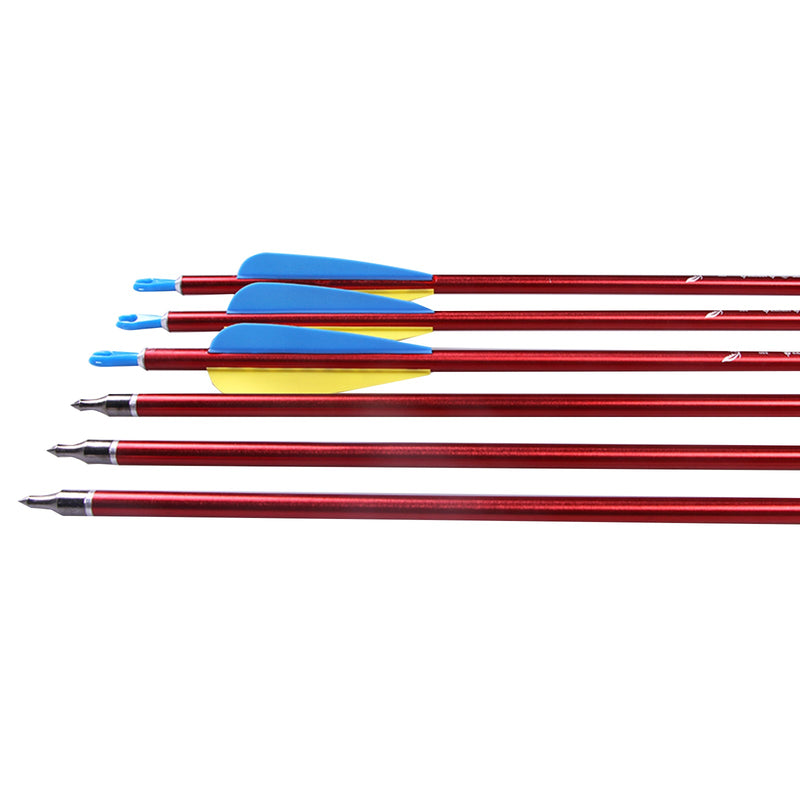 6pcs 31 Inch Aluminium Arrows Archery Hunting Targeting Practice Arrow