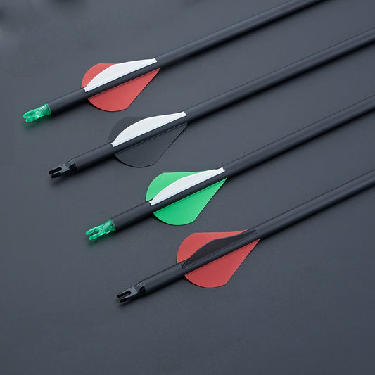 Bowstar 28" Fletched Carbon Arrows Spine 500 for Compound Recurve Bow 12pcs