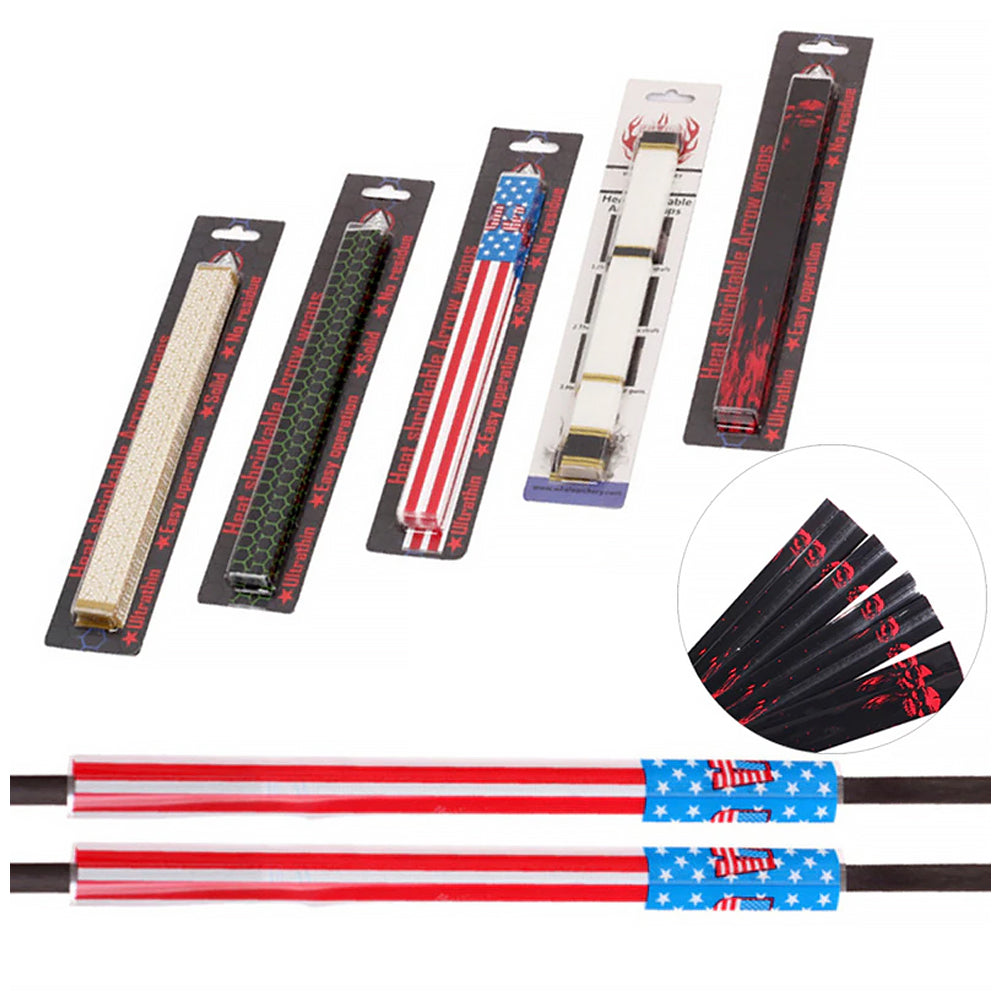 15pcs Archery Arrow Sticker Universal 49mm Heat Shrink Arrow Shafts W