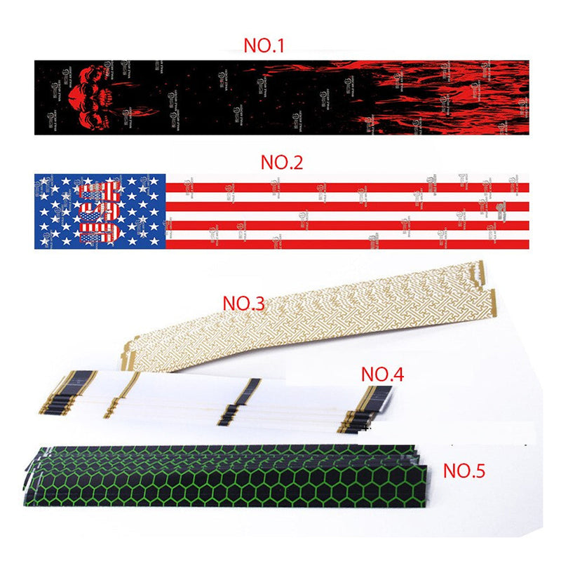 15pcs Archery Arrow Sticker Universal 4-9mm Heat Shrink Arrow Shafts Wraps Sticker